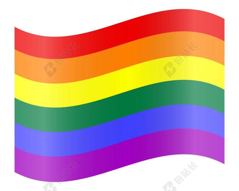 互联网科技彩虹标志背景图片