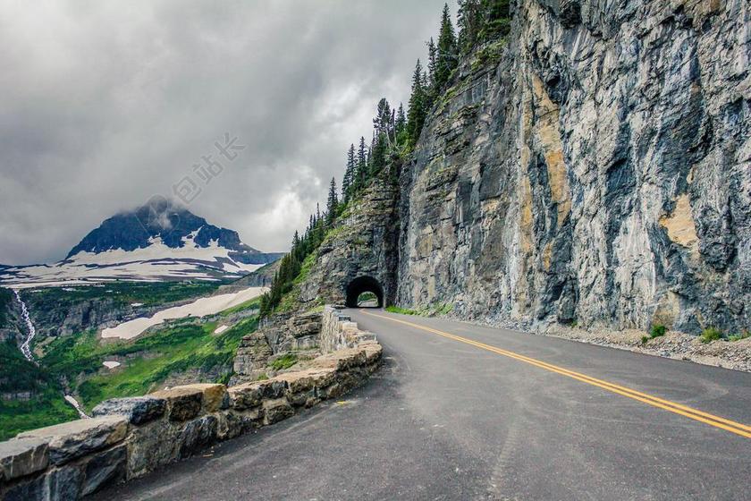 生活 美 现场 路 旅行 车道 山 悬崖 护轨 洛基