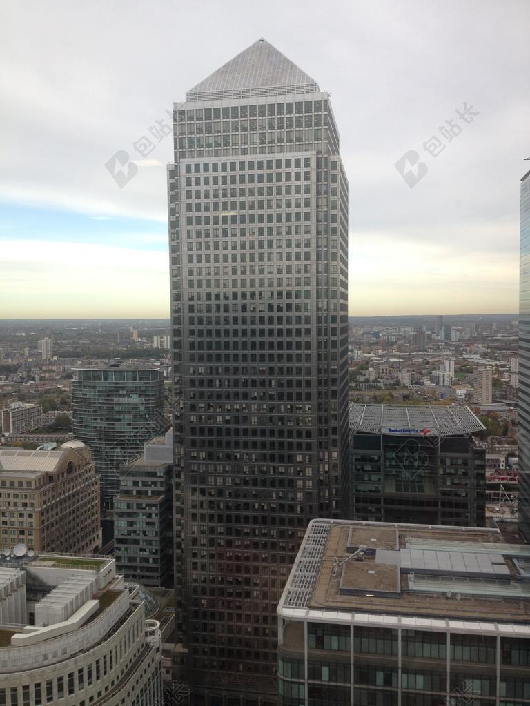 建筑时尚金丝雀银行背景图片