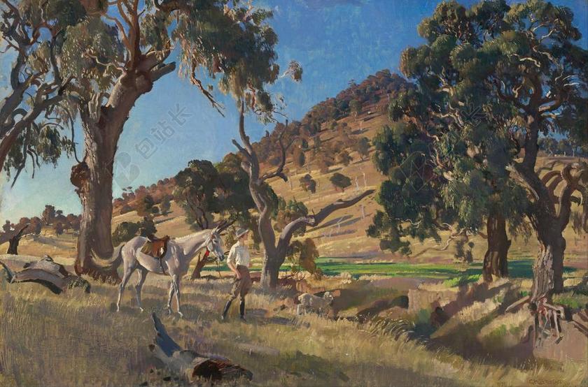 乔治 · 兰伯特 画 艺术 布面油画 艺术性 景观 自然 目睹