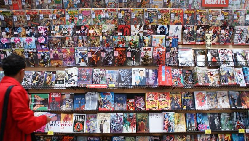 漫画书 奇迹 书籍 店 漫画 图画小说 纽约 存储 架