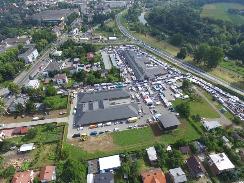 戈尔利采 公平 与无人驾驶飞机 从空气照片 从上面 航拍照片