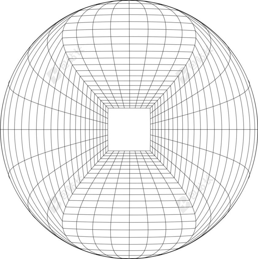 走廊 3D 水晶球 扭曲 失真 第一个人 透视 球 球面