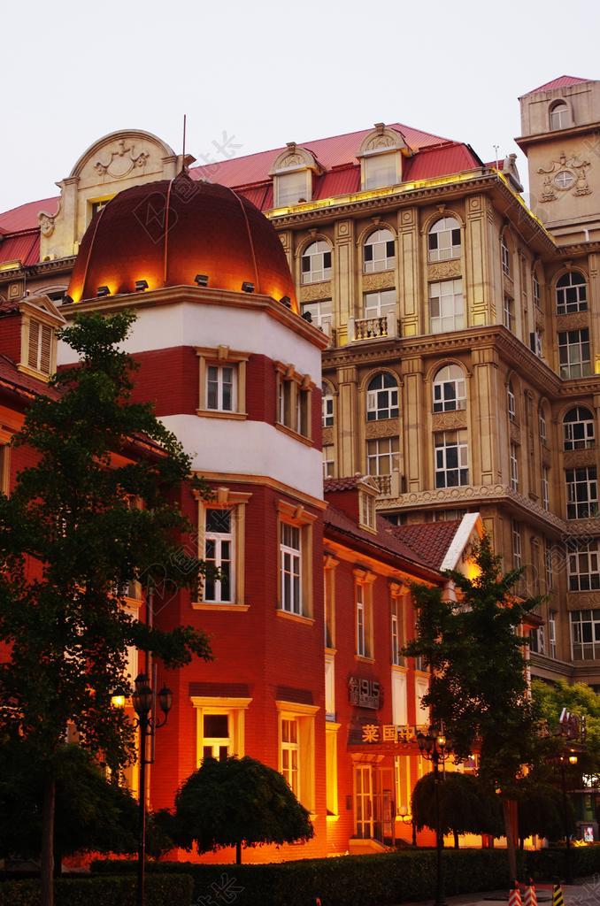 天津 西洋街道 西洋建筑 楼房 海河河畔