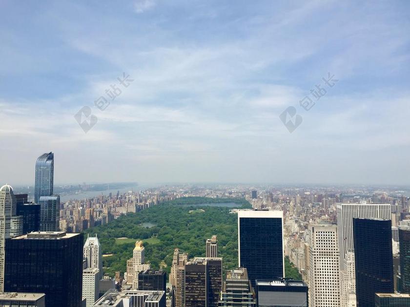 中央公园 纽约 曼哈顿 纽约市 纽约城 城市 大都市 市容