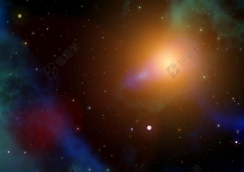 黑色夜晚星海星空科技研究背景图片