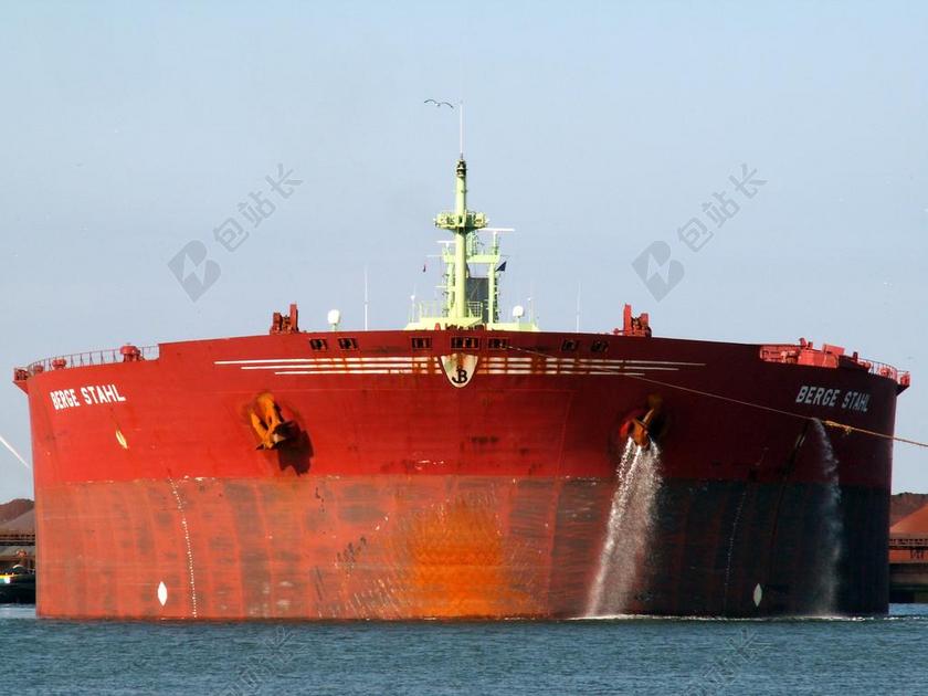 博格斯坦端口鹿特丹港口码头货运背景图片