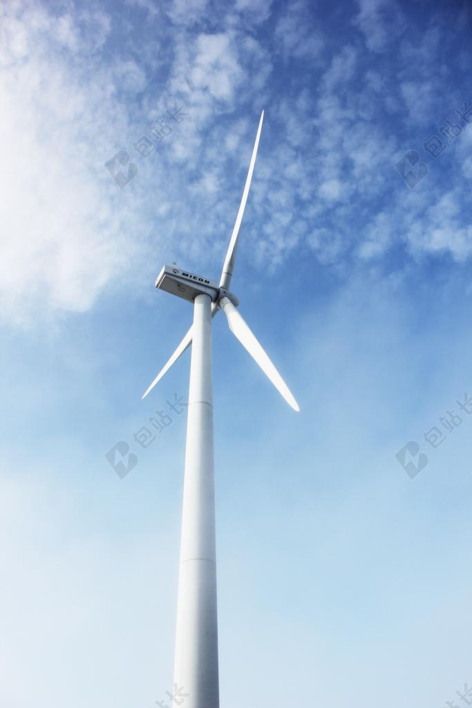 蓝色电力发电科技可持续能源背景图片