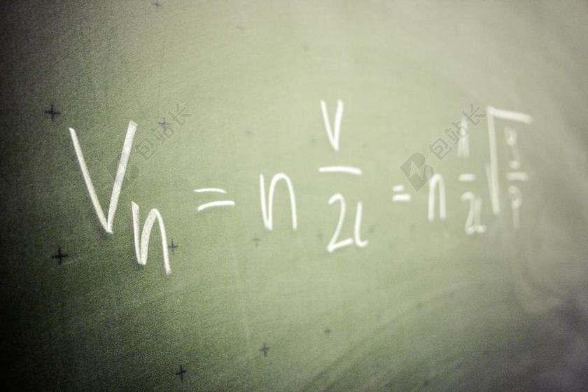 教育清新黑板上的公式背景图片