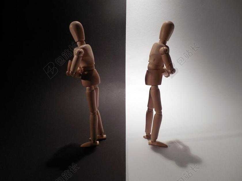 广告时尚冲突的木偶人背景图片