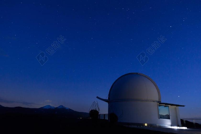 旅游星空天文研究台背景图片