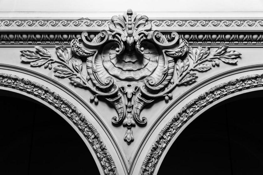 美丽的装饰品 罗马 意大利 装饰 古代 黑色和白色 古董 美丽