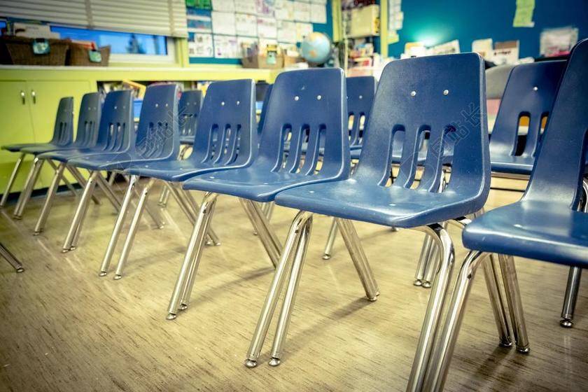 教育简约学校课堂的椅子背景图片