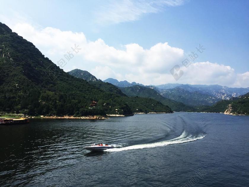 青龙峡 怀柔 北京 山 水 湖 船
