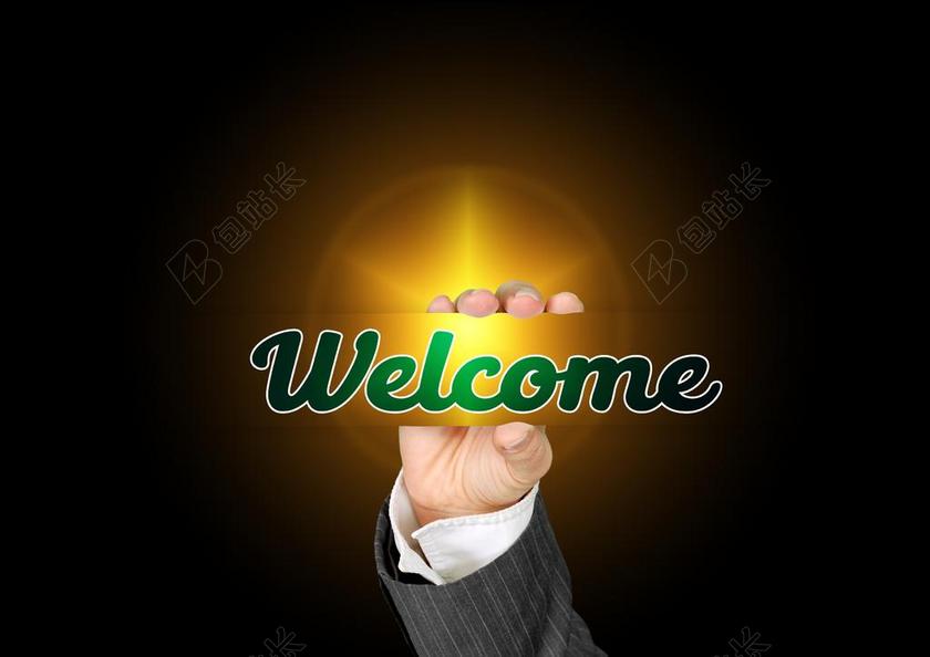 艺术时尚手指名片背景图片