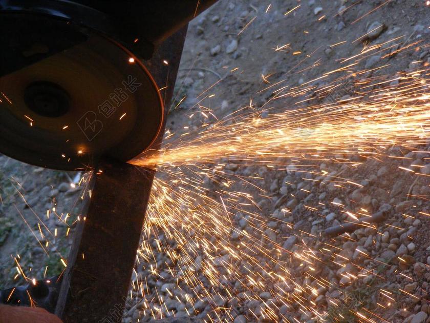 角 切割 火 磨床 热 金属 火花 黄色 行业