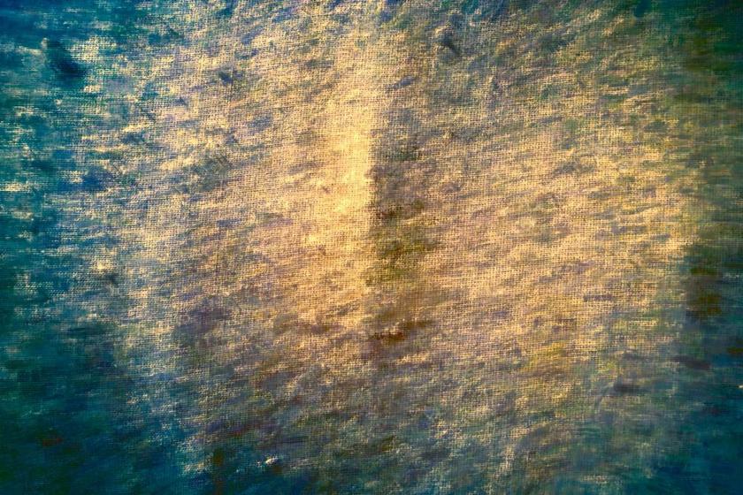 黄蓝纹理蓝色中间黄色点缀纹理设计背景图片