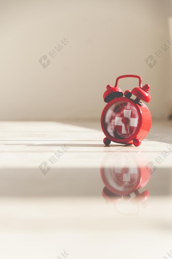 闹钟 红色 复古 时钟 时间 报警 钟 唤醒 上午 小时