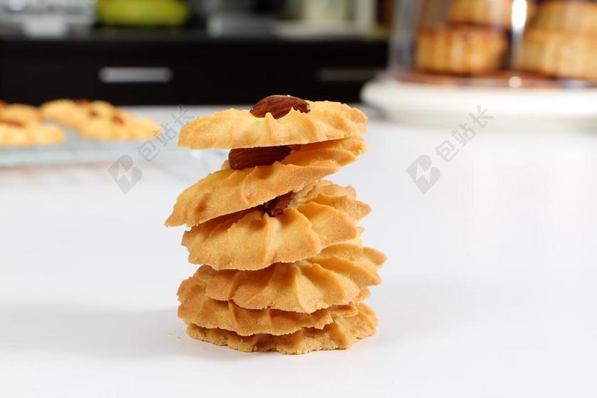 餐饮时尚曲奇饼背景图片