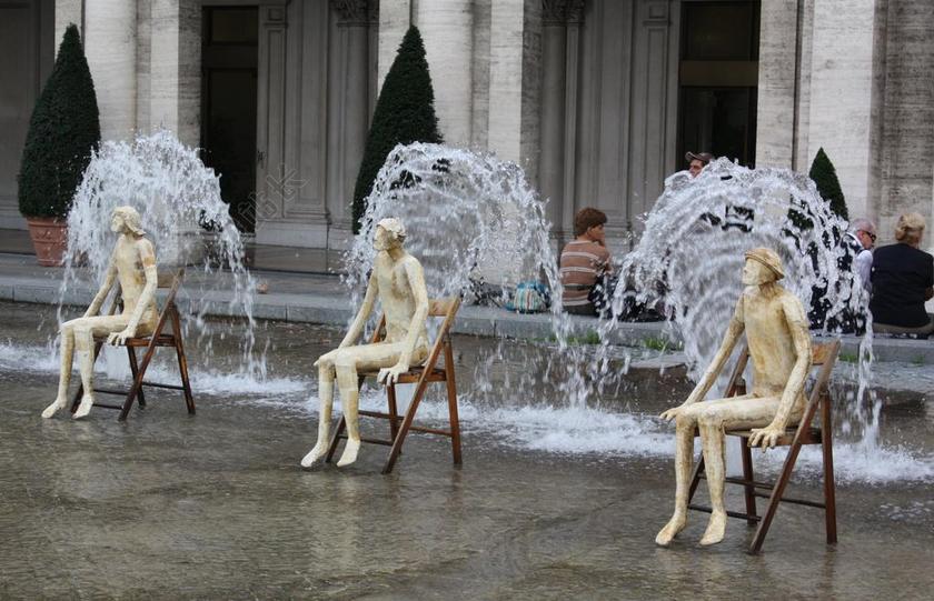 装置艺术 水 幻想 乐趣 有趣的 尴尬 飞溅