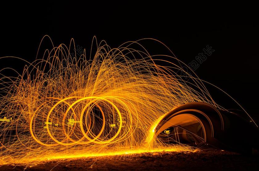 唯美花光花火背景图片