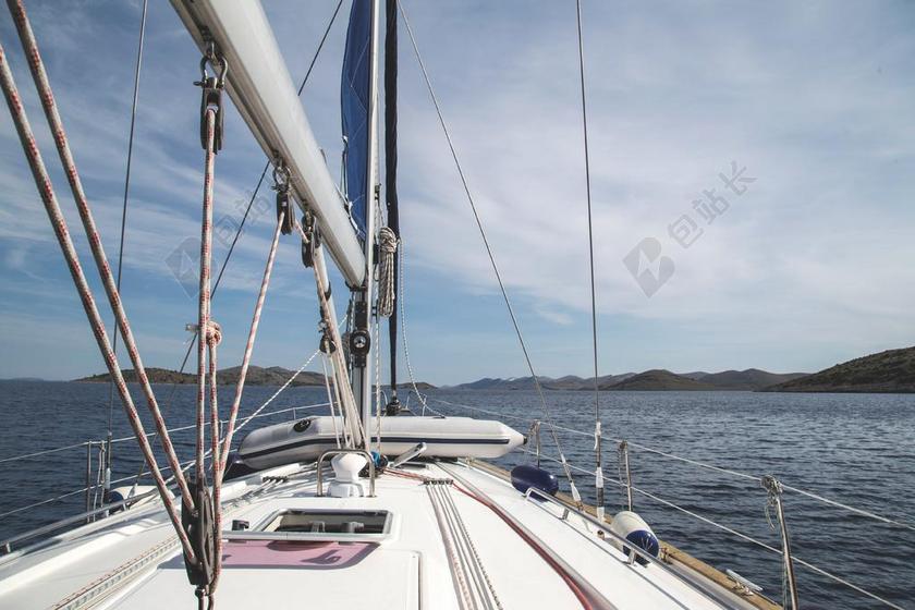 帆船 船 游艇 离岛 克罗地亚 天空