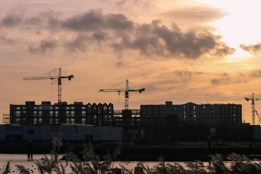 天际线 施工 新建设 阿姆斯特丹 施工现场 起重机 建筑起重机械