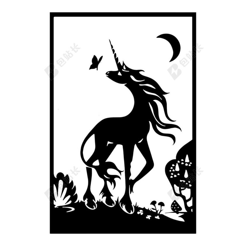 独角兽 海报 幻想 小马 白 角