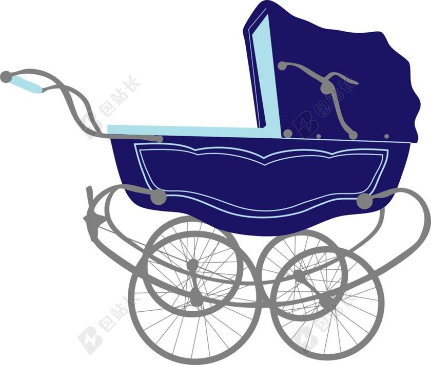 婴儿 蓝色 马车 辆小推车 童车 交通 酿酒
