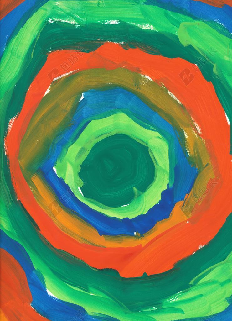 图像 漆 儿童绘画 彩色圆圈 水彩 丰富多彩 颜色 艺术