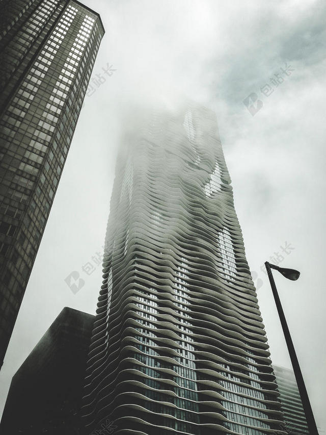 现代城市建筑商务中心摩天大楼背景图片