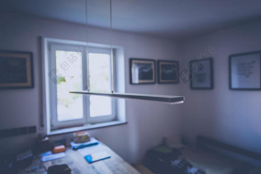 蓝色建筑唯美卧室室内装修设计技巧背景图片