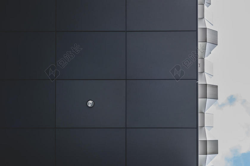 灰色建筑灰色的高楼侧面背景图片