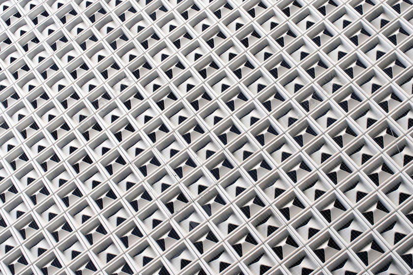 白色的格子外墙背景图片