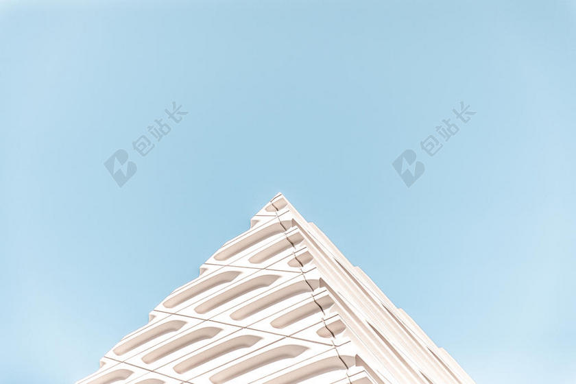 蓝色摄影唯美建筑物宣传背景图片