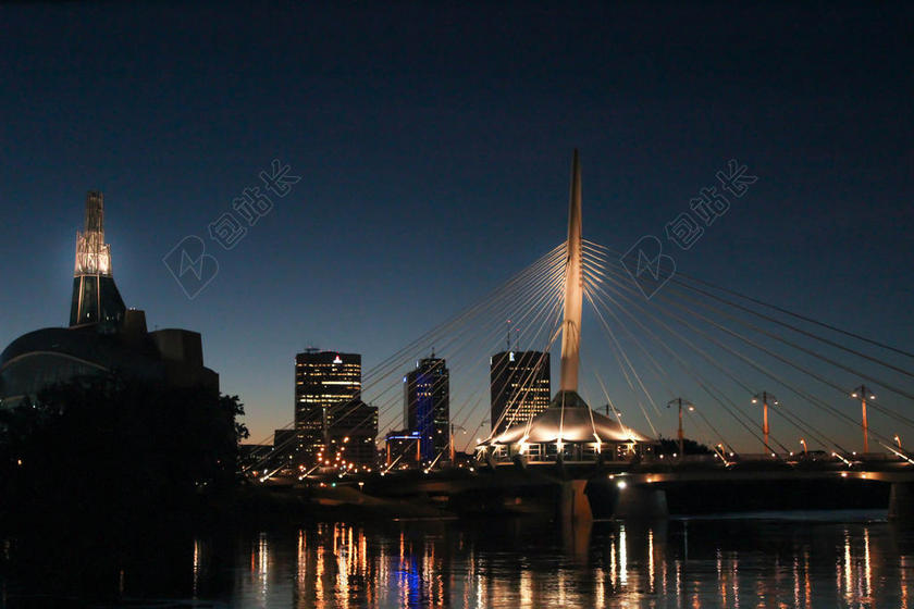 建筑现代现代钢缆大桥背景图片