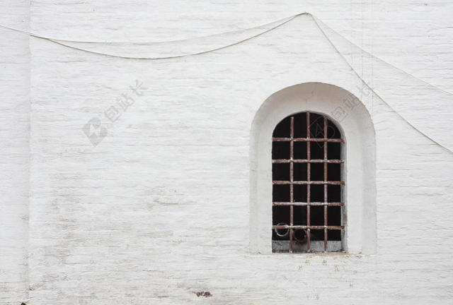 白色建筑简约窗户墙设计背景图片