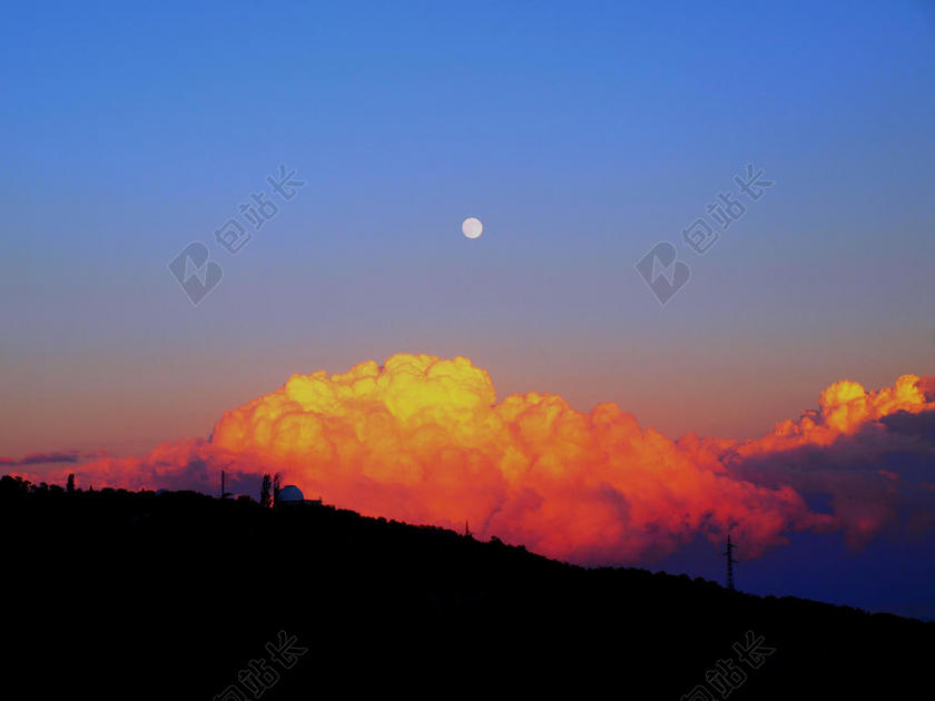 唯美旅游清新国外景点风光户外运动背景图片