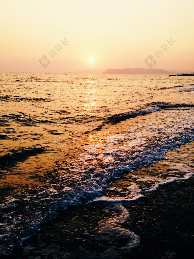 光影炫目阳光海平面上自然大海光影阳光背景图片