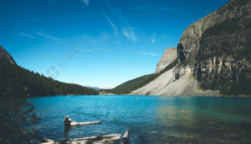自然风景美丽的湖水背景图片