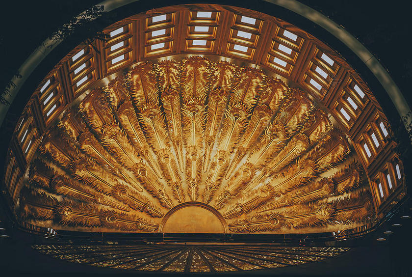 拱 建筑学 艺术 建筑 天花板 设计 金 在室内 灯