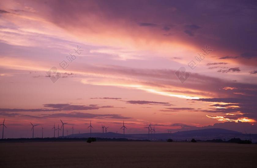风景 风光 美景 田园 山水 农场 农田 庄园 日落 夕阳 太阳 天空