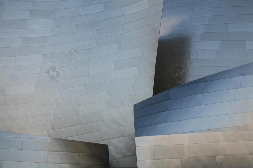 白色的弧形墙面背景图片