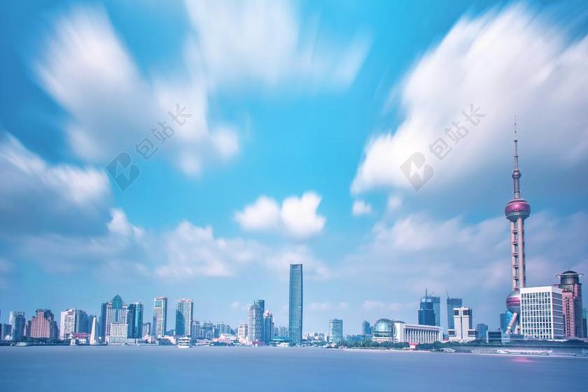 城市 都市 时尚 现代化 天空 云 云朵 天空 上海 中国 中国 文化 东方 亚洲