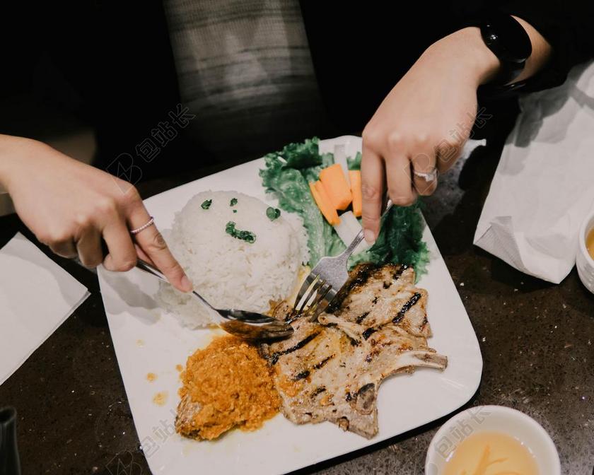 午餐便当快餐吃饭美食图片