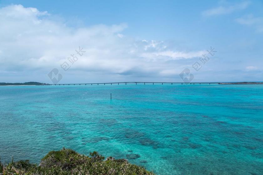 砂 水域 夏季 自然 冲绳
