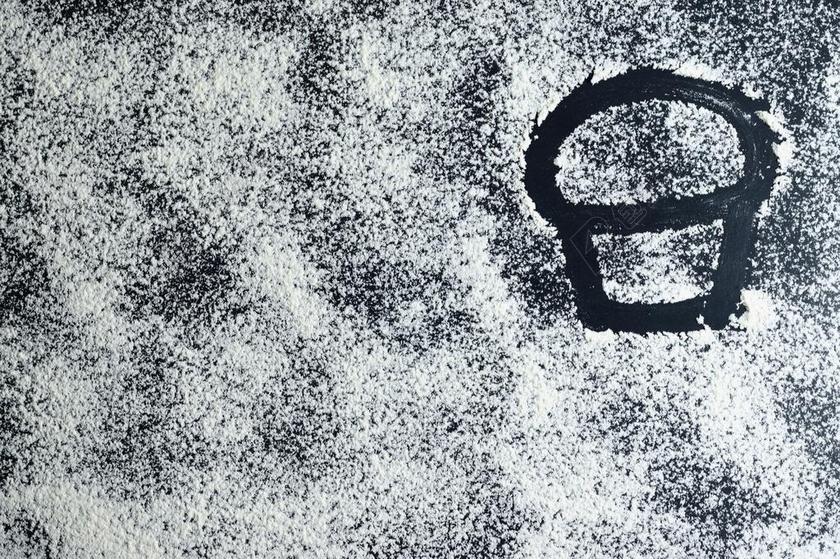 原油 面粉 表 白 背景 绘图 艺术节 烹饪 符号 成分