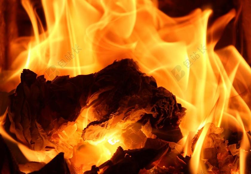 摄影清新火光燃烧特写背景图片