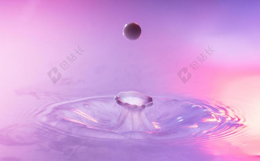 白色的牛奶和水珠背景图片