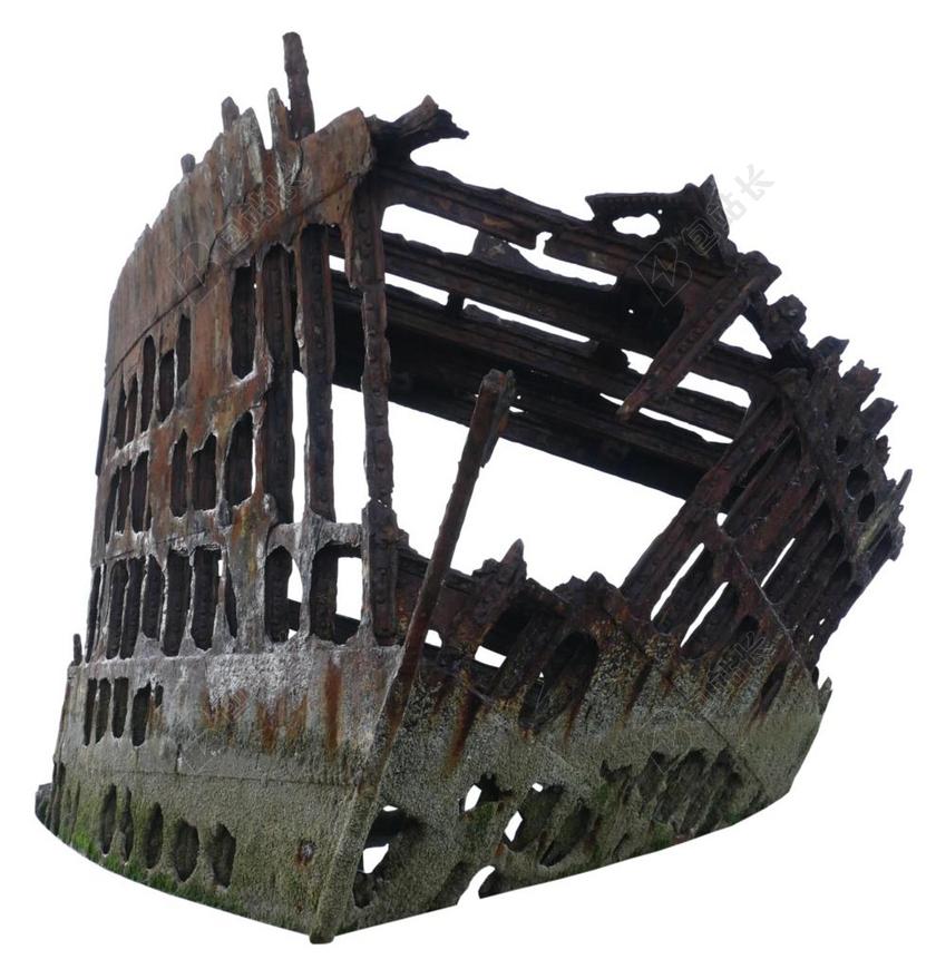 残骸 船舶 老 引导 不锈钢 搁浅 沉船 生锈 离开